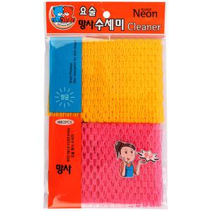 국산 요술 망사수세미2P(비닐포장) 요술수세미