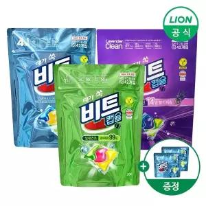 비트 세탁 캡슐세제 42입 X 2개 택1 (비트캡슐 5입 2개 증정)
