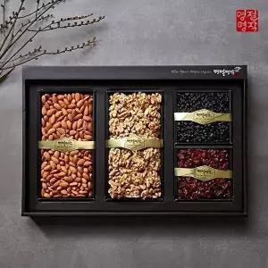 [명절명작]견과 선물세트 7호[호두250g+볶음아몬드380g+건블루베리170g+건크랜베리150g]