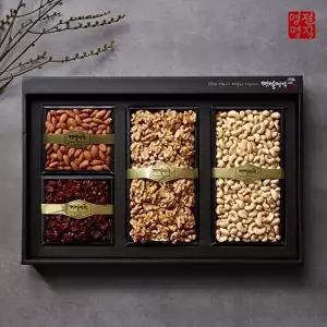 [명절명작]견과 선물세트 특선 4호[호두250g+볶음아몬드160g+캐슈넛350g+건크랜베리150g]