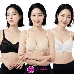 비너스 노와이어 브라 홑겹 레이스 풀컵 브래지어 빅사이즈 여성 속옷 AA~B컵 JBR1028/2028