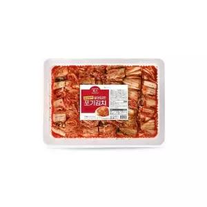 종가 일상행복 썰은 대용량 포기김치 4kg 담아먹기 편한