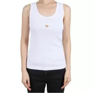 메종키츠네 여성 베이비 폭스 탱크탑 화이트 PW00623KA0033 P100
