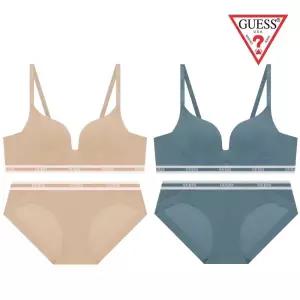 [롯데백화점]게스 [선물포장] 노와이어 볼륨업 브라팬티세트 2종 택1 GEWBR832GEWBP832