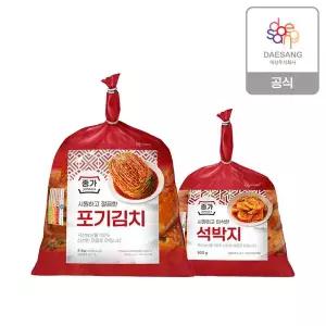 [종가집][본사직영]종가 포기김치4kg + 석박지900g