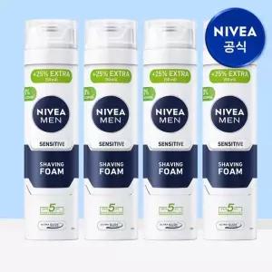 니베아 맨 센서티브 쉐이빙 폼 250ml 4개