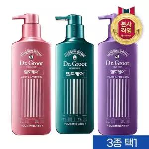 닥터그루트 밀도케어 (페어프리지아/자스민/바질향)샴푸400ml 3종택1