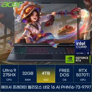 에이서 프레데터 헬리오스 네오 16 AI PHN16-73-9797 (SSD 4TB)_마우스+장패드증정 AN