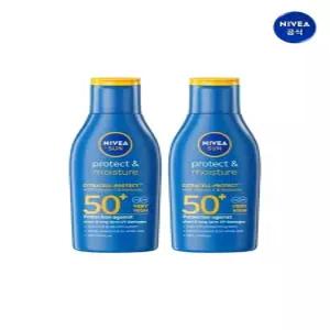 니베아 선 프로텍트 앤 모이스춰 선 로션 100ml 2개