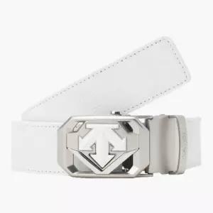 데상트골프벨트 VQA DR12MFBT12-BWTG 남성 반자동 볼마커 벨트 / Bright White