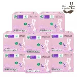 유기농 순면 울트라슬림 생리대 롱팬티라이너 28P 8팩