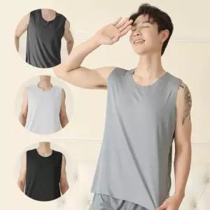 남성 운동용 루즈핏 민소매 나시 실내복