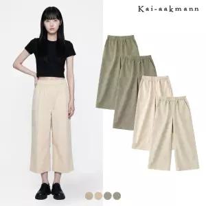 [카이아크만]여) 린넨 8부 와이드 팬츠(FKPMDYW573P)