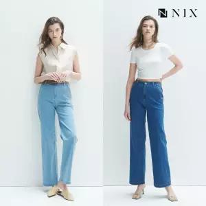 [NIX]여)와이드핏 밴딩 저온스 데님 팬츠(HNPEDDW534P