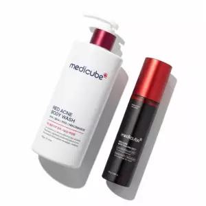 메디큐브 바디 트러블 필링 세트 ( 레드 아크네 바디워시2.0 400ml +레드 아크네 바디 필링 샷 110g)