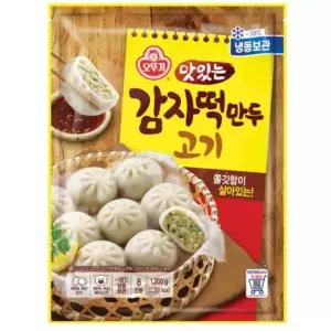 [아이스박스 무료포장] 오뚜기 맛있는 감자떡만두 고기 1.2kg