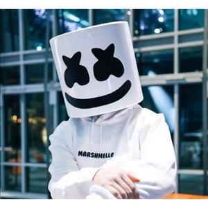 마시멜로 가면 클럽 DJ 파티용품 PVC 라이트 무조명 코스튬 모자