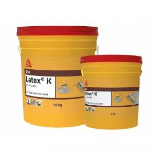 Sika 씨카 라텍스K 몰탈접착방수제 탄성접착바닥재 바탕 조정 방수 보강 5kg