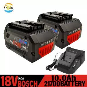 보쉬 프로코어 무선 공구 배터리 프로페셔널 시스템용 교체 BAT609 BAT618 GBA18V8 10.0Ah 21700 신제품