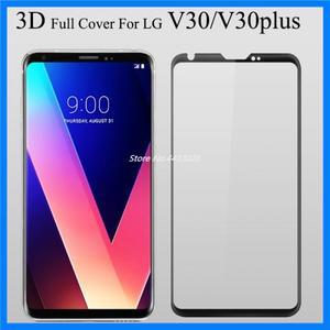 LG V30 플러스 강화 유리 화면 보호기, V30 플러스 3D 풀 커버