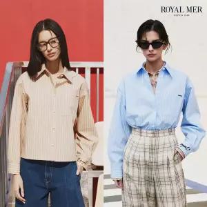 로얄메르 26SS 로고 스트라이프 셔츠