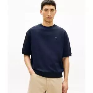 타미힐피거 TOMMY HILFIGER 인테크노 반팔 스웨트 셔츠 T12G1TPO160MT2DW5 366236