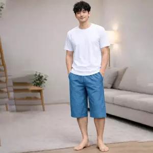 BYC 남성 7부 빅사이즈 파자마 주머니 순면 110 115