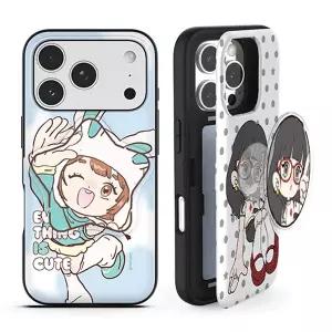 아이폰17e 소녀클럽 아크릴 스마트톡 카드 도어 범퍼 케이스 iPhone17e