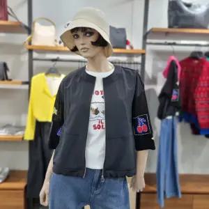 베네통/애플아울렛/메쉬 블록 스트링 라운드 점퍼/BAJPA6631
