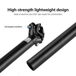 산악 도로 자전거 시트 포스트 초경량 알루미늄 합금 MTB 튜브 27.2/30.9/31.6mm * 400mm 사이클링 부품
