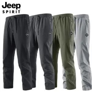 JEEP SPIRIT 여름 냉감 트레이닝 팬츠 남성 루즈핏 기능성 밴딩 바지 쿨링 속건