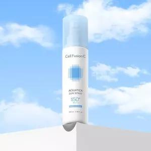 셀퓨전씨 아쿠아티카 썬 스프레이 100mL SPF50+ PA++++ 수분 진정 뿌리는 선크림 in 안개분사 미스트