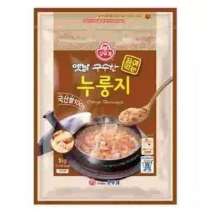 대량 마트 끓여먹는 구수한 누룽지 3kg 쌀