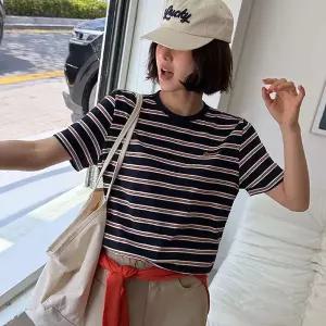 [메이블루]멀티 스트라이프 자수티