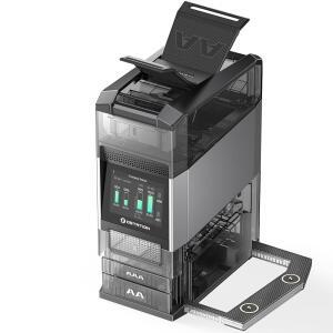 [미국배송] AA 및 AAA 충전식 NIMH 리튬 이온 배터리용 OSTATION 2 PRO 3-IN-1 스마트 배터리 충전기 극성 프리 자동 감지 앱 제어 터치스크린 손전등 충전 포트(배터리는 포함되지 않음)