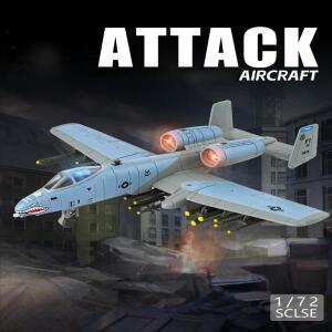 1/72 A-10 썬더볼트 II 전투기 장난감 비행기 모델 다이캐스트 금속 어처 컬렉션 선물