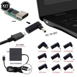 노트북 전원 어댑터 커넥터, DC 플러그, USB C 타입 암-범용 수, 레노버 아수스 HP 델 에이서 충전용, 11x4.5mm