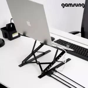 감성공장 접이식 휴대용 노트북 거치대 USB멀티허브