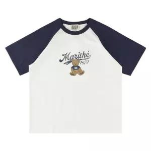 마리떼 [REGEN] DOODLE GRAPHIC RAGLAN TEE MFG46UTS214 NVY