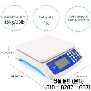 30kg/1G 정밀 디지털 저울 전자 무게 LCD 디스플레이 정확도 식품