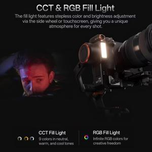 도니식 호헴 iSteady MT3/MT3 Pro/MT3 Pro Kit AI 카메라 짐벌 스태빌라이저 (CCT RGB 조명 터치스크린 ) D