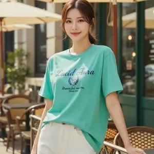 루시드 반팔티 20수면 쿨론티 티셔츠 자체제작 S~3XL 빅사이즈 남녀공용 여성 여자 여름티 데일리 반팔 학생 단체티 기능성
