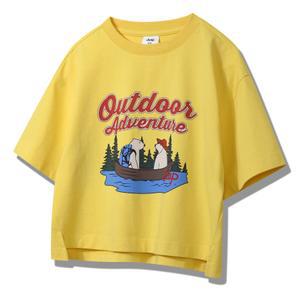 [AK분당점] [JEEPKIDS(지프키즈)] 여아 곰프린트 셋업 반팔티셔츠 KP2TSF244YE