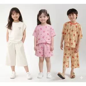 [탑텐키즈](타임스퀘어점패션관)가볍고 부드러운!! 하루 종일 편안한 여름 키즈 셋업 기획전 MKF3IP3101...