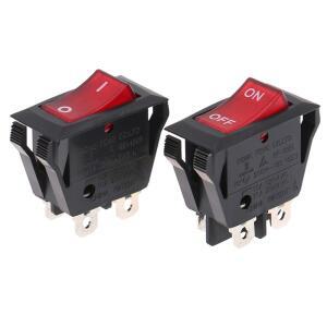 1PC 4 플러그 전원 로커 스위치 RF-1009 16A 제어 Led 빛 Rongfeng ON/OFF/I/O