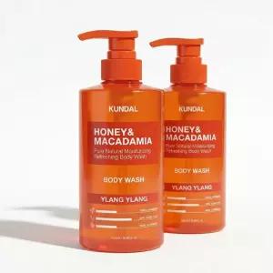 쿤달 허니 앤드 마카다미아 퓨어 바디워시 일랑일랑향 500ml 2개