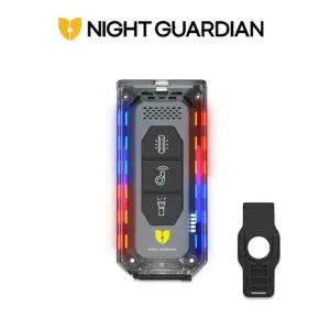 나이트가디언 NGW-02U LED 경광등/전자호각 U자형클립 다용도 휴대용 전자호루라기