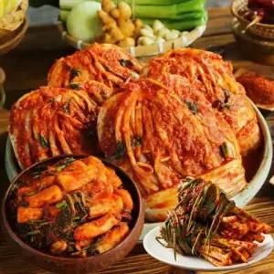 해남 땅끝마을 포기김치8kg+총각김치2kg+파김치1kg 총11kg