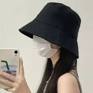 블랙 버킷햇 여성 벙거지모자 햇빛가리개모자 남녀공용 남성 여름
