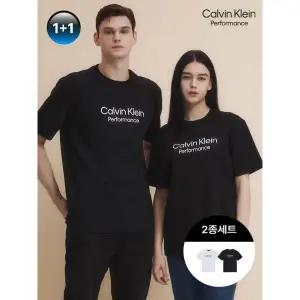 [1+1특가][캘빈클라인] 에센셜 반팔티셔츠 네이비